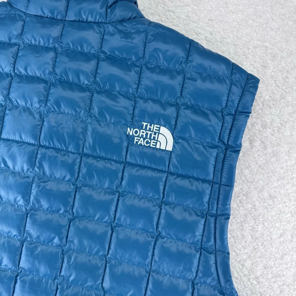 The North Face Thermoball Puffer Jacket Vest Mens XL Dusk Blue